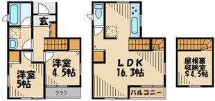 府中市西原町戸建の物件間取画像